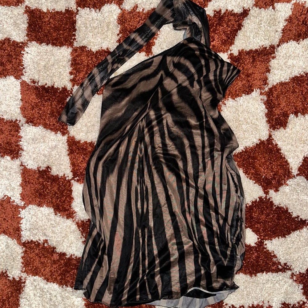 Boohoo Wrap Over Mini Dress — Size 12